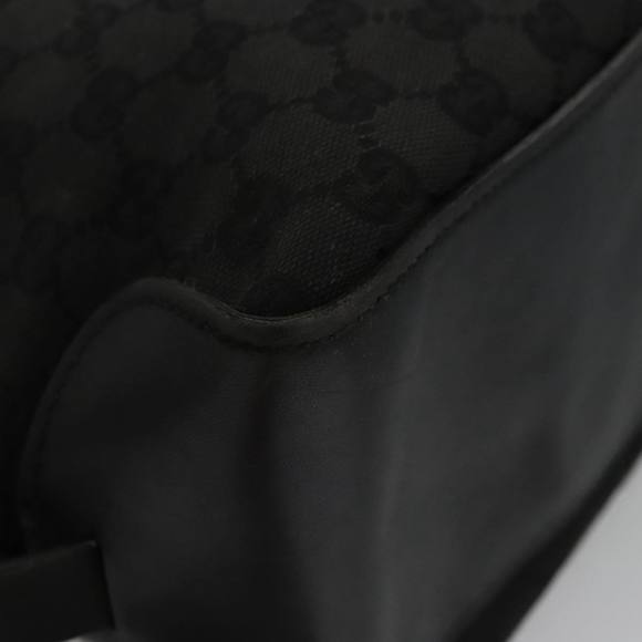 GUCCI GG Canvas Hand Bag Black Silver 106251 Auth 103342 - Picture 9 of 16